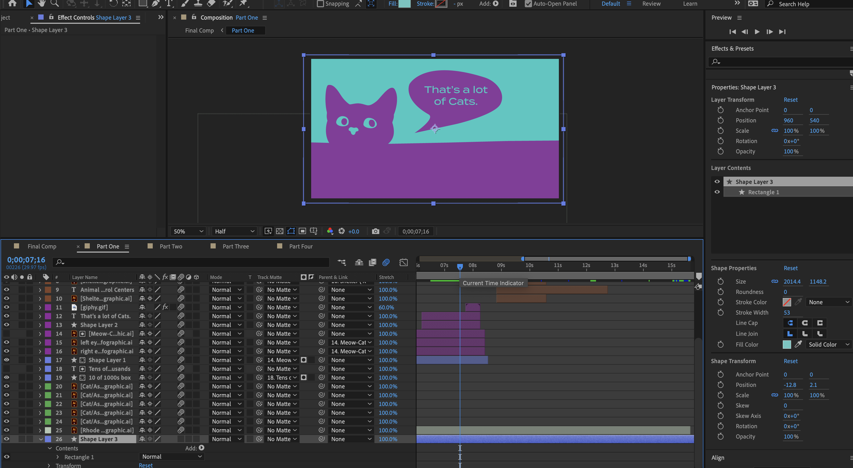After Effects Composition Part Four
